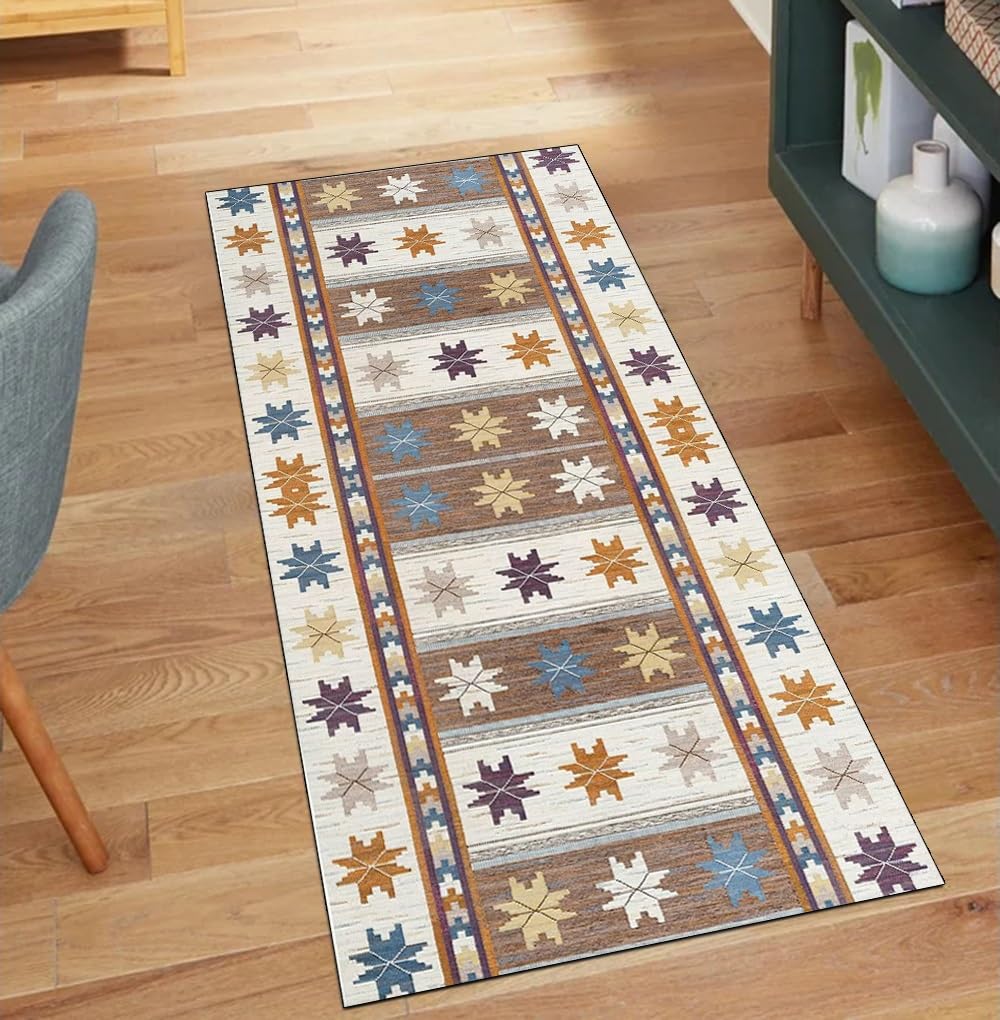 Alfombra de cocina 100 x 260 cm lavable para proteger suelos de pasillo grises