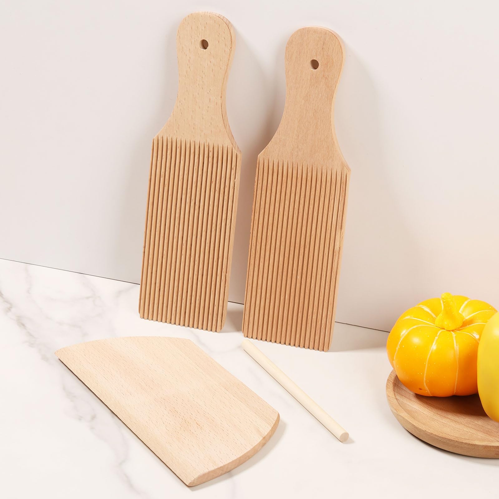 Authentic Homemade Pasta and Butter Without Sticking Set,Spaghetti Macaroni Board,9.1 x 2.8 in,Easily Create Authentic Homemade Spaghetti for Home Pasta Making Tools