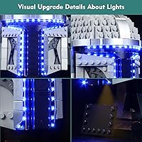Vista 3 de VONADO Luz LED de control de luz compatible con Lego The Mandalorian Helmet 75328 (solo luces, sin modelos), kit de iluminación creativo, accesorios
