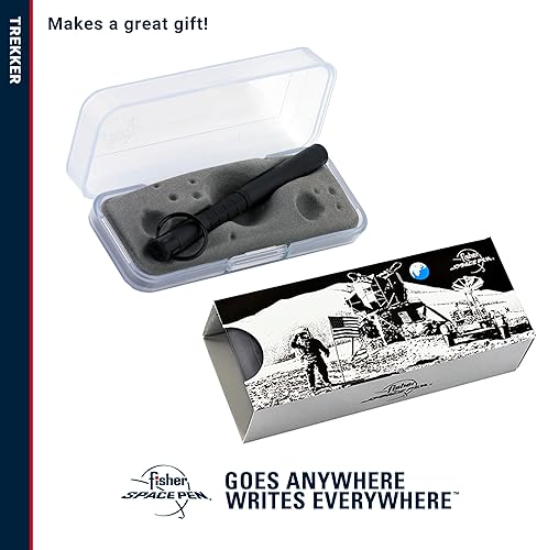 Miniatura 7 de Fisher Space Pen Trekker - Bolígrafo espacial, latón, negro mate, tinta negra, caja de regalo