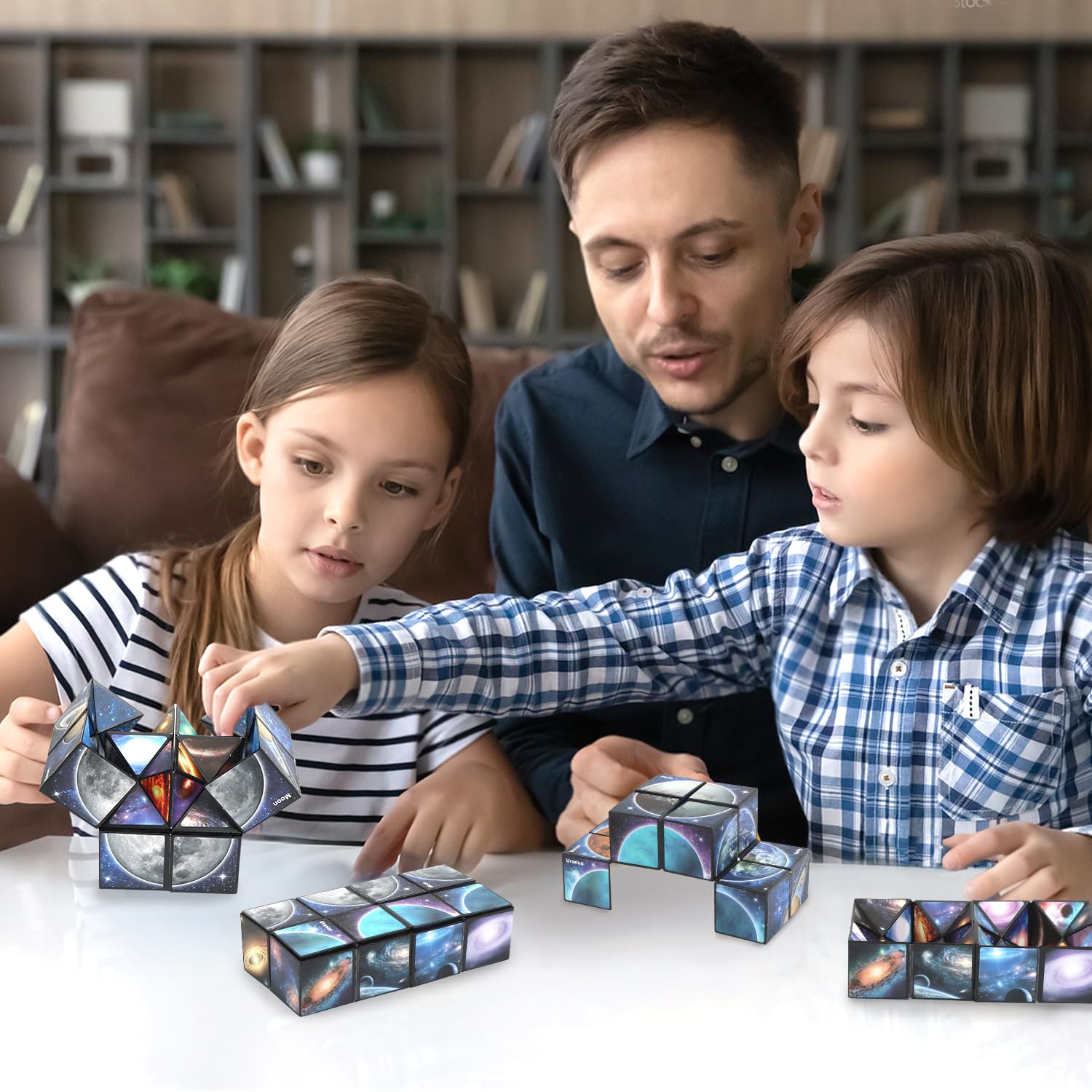 Gwiazda kostka rubika, Infinity Cube, antystresowa kostka IQ, puzzle nieskończoności, magiczna kostka, pomysły na prezent od 6, 7, 8, 9, 10, 11 lat, dla chłopców i dziewczynek