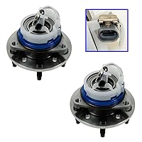 Vista 337 de TRQ Juego de 2 rodamientos de rueda trasera y conjunto de cubo con sensor ABS compatible con Ford Transit Connect 2014-2018