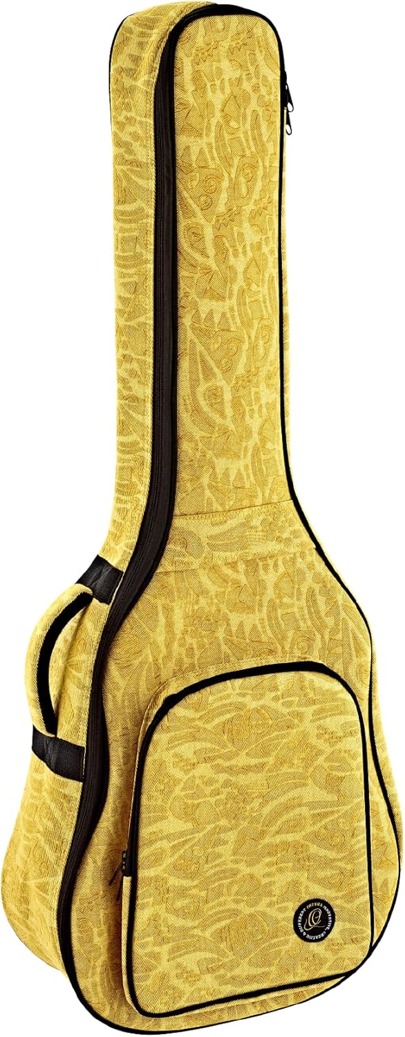Ortega Guitars Acoustic Dreadnought Guitar Denim Style Gig Bag-12 mm Padding, Purple Jean, (OGBAC-DN-PUJ)