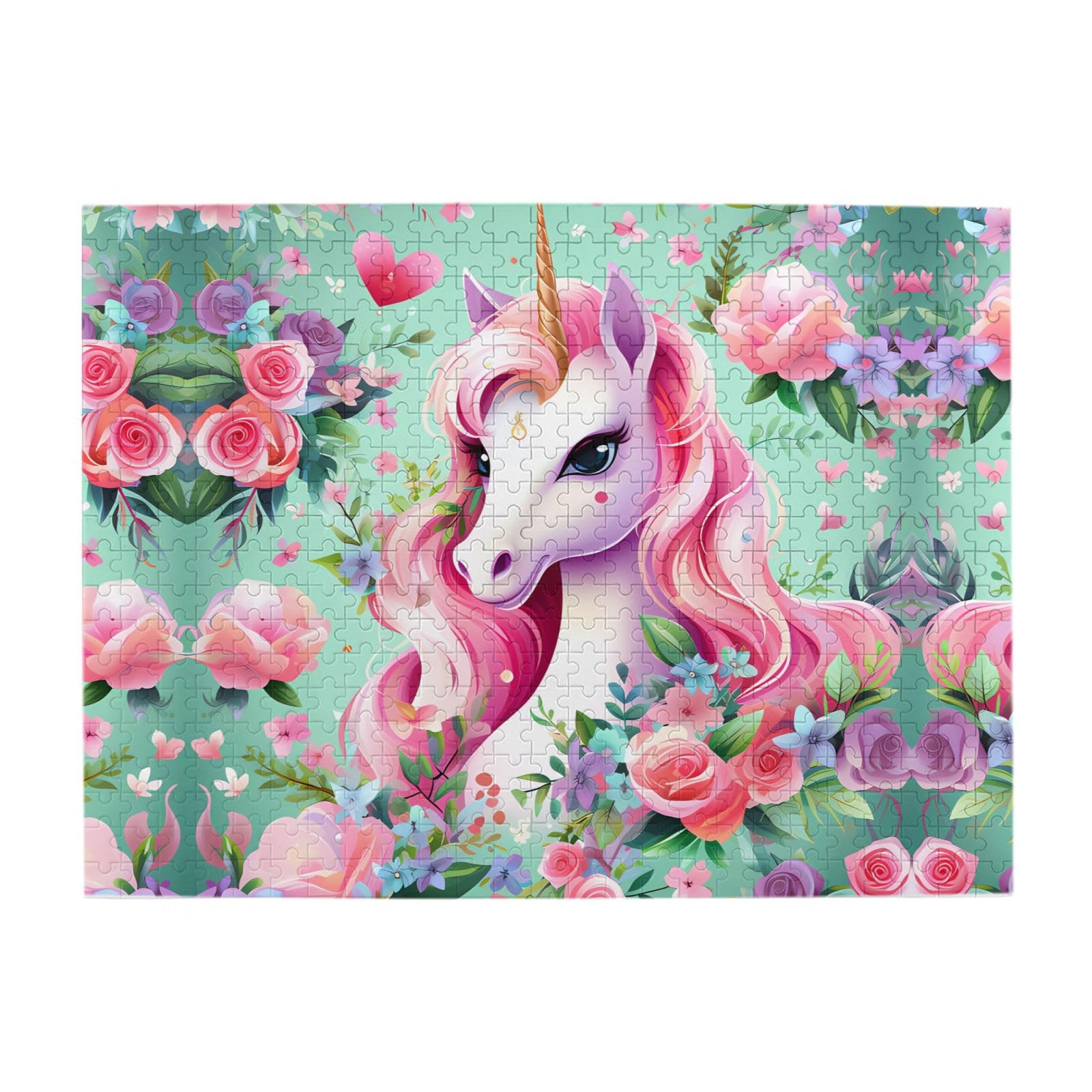 Amazon.com: Pink Unicorn Puzzles 500 Piece for Jigsaw Puzzle