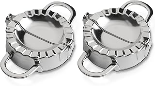 Empanada, Ravioli, Gyoza & Dumpling Maker 3 inch Stainless Steel, Set of 2
