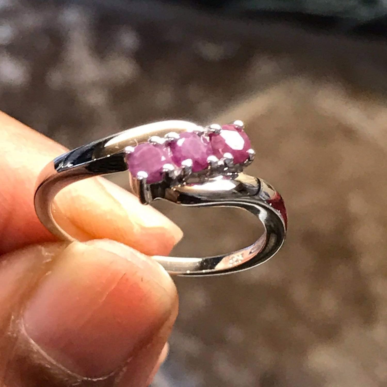 Natural Ruby 925 Solid Sterling Silver Ring Size 8, 9 - Image 7