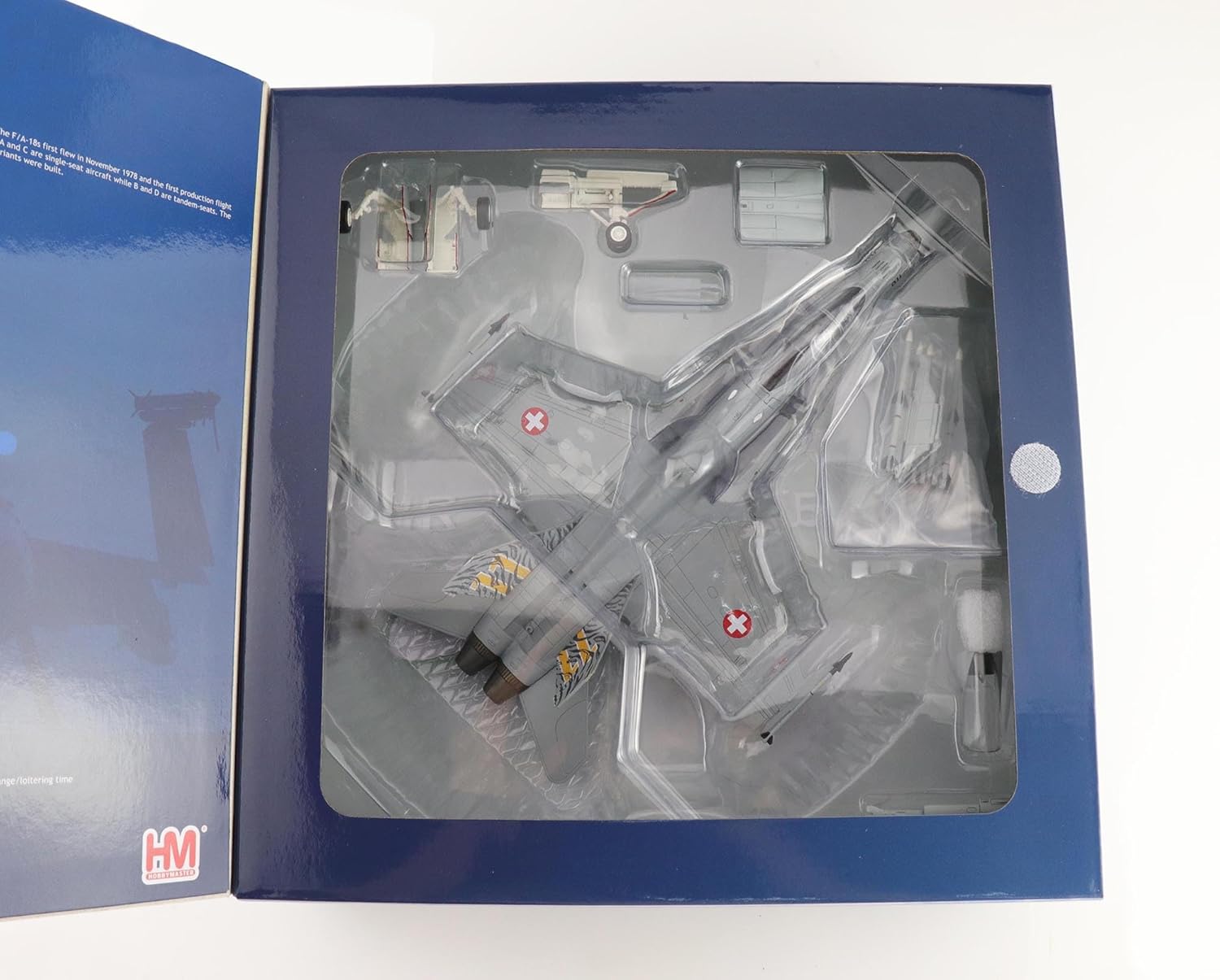 Hobby Master | 1:72 Scale Diecast Military Aircraft Replica | F:A-18C Swiss AF 2003 Tiger Meet J-5011, Staffel 11, Swiss Air Force | Model HA3597