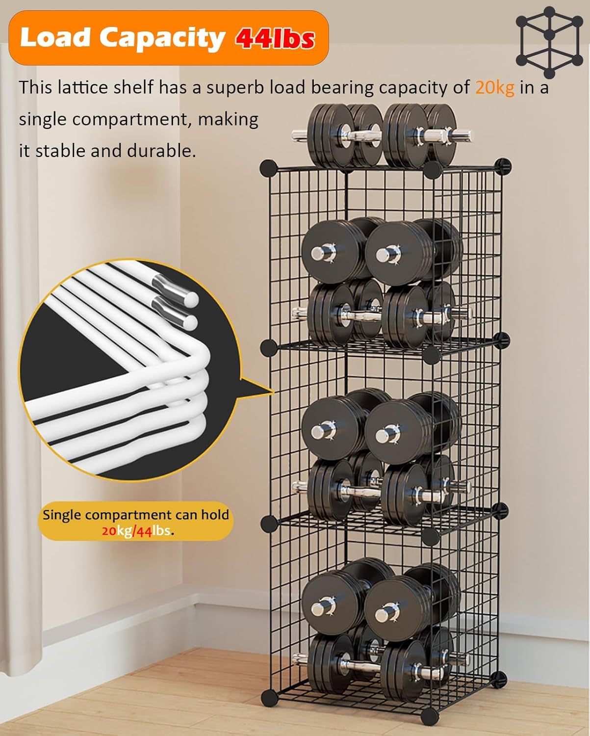 Black Motorcycle Helmet Rack - Stackable Storage Stand Holds 5 Helmets, Garage Display Organizer for Safety Gear, Durable Holder for 2-5 Helmets (72.8in Tall)