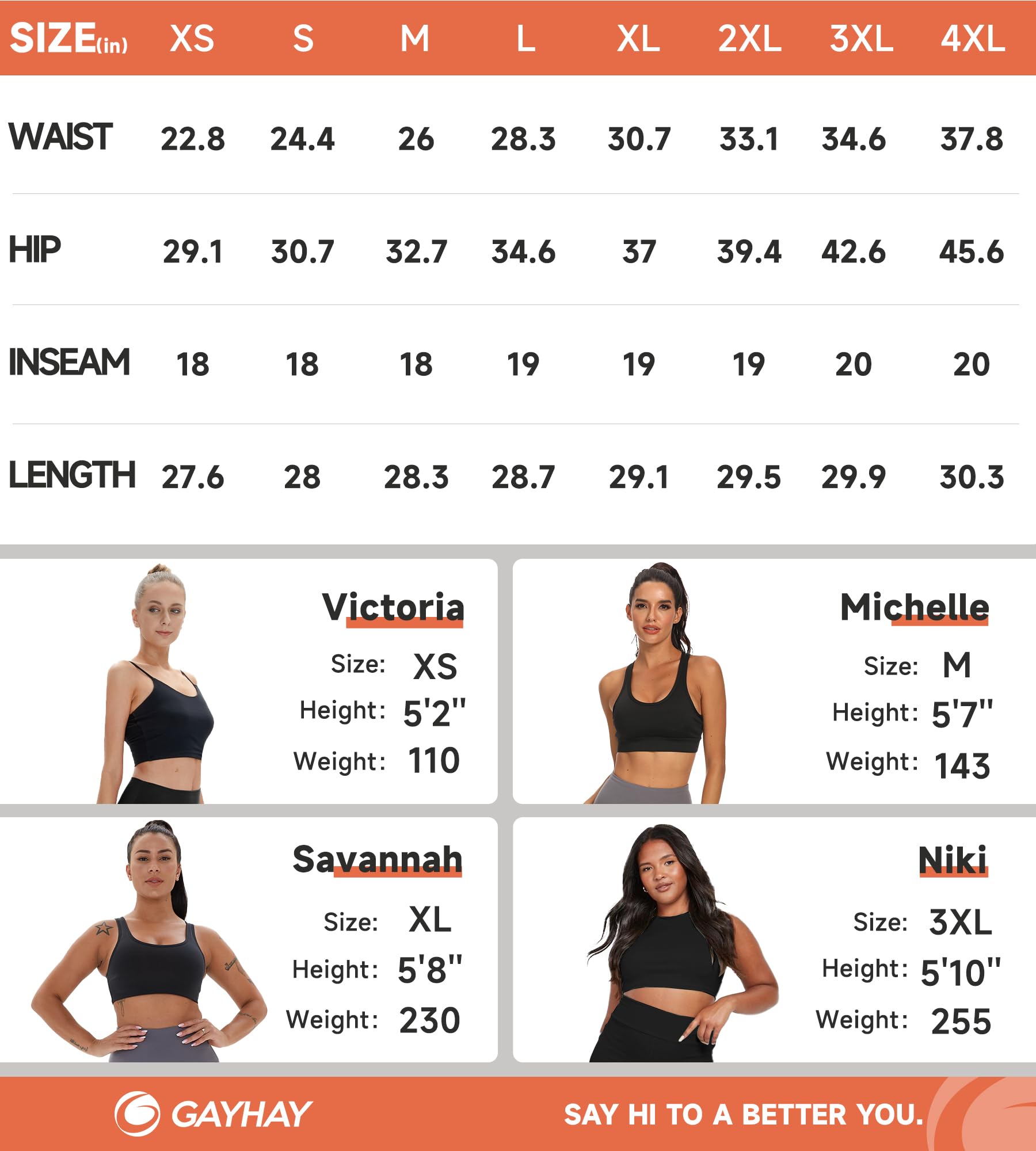 GAYHAY High Waist Yoga Pants with Pockets, Leggings for Women Tummy Control Compression Workout Leggings for Women: 19“ Inseam Medium Olive
