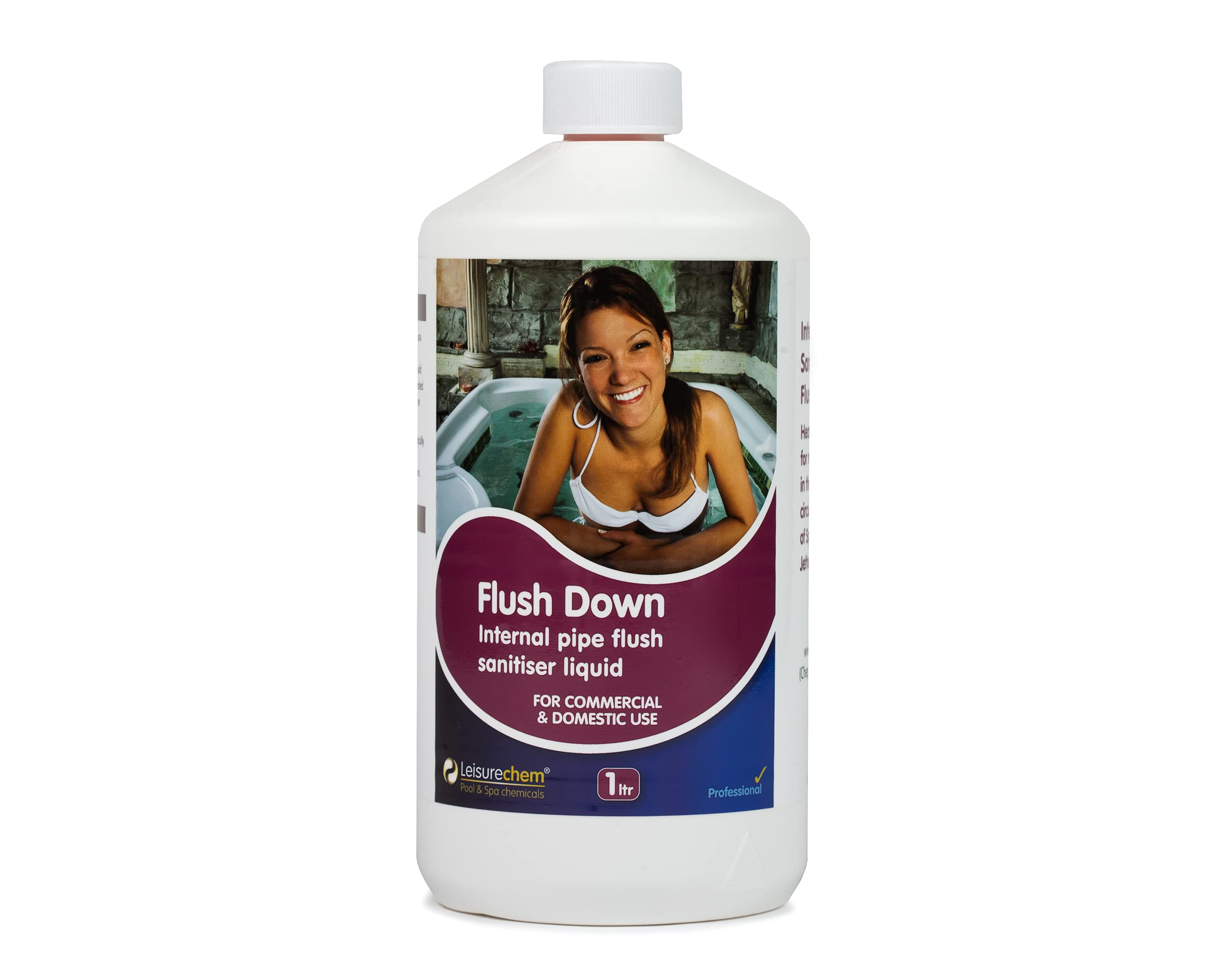 Flush Down Internal Pipe Sanitiser Deep Flush Cleaning Liquid 1ltr