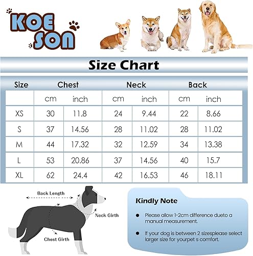 Miniatura 5 de KOESON Suéter cálido para perro, suéter de forro polar suave para perro, suéter de cuello alto para perro con mangas largas, suéteres de punto para