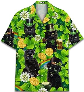 Hawaiian Shirt for Men Casual Button-Down Shirts Mens Hawaiian Shirts Short Sleeve Button Down Shirt Men