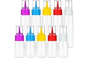 Best Frosting Squeeze Bottle, 10pcs 1 and 2 Ounce Plastic Icing Squeeze Bottles