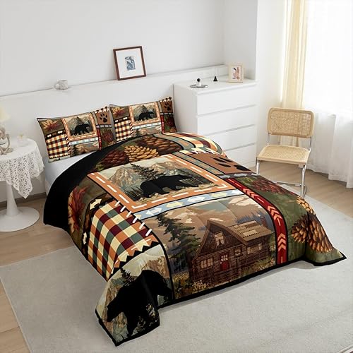 Miniatura 92 de Feelyou - Juego de edredón retro hippie con flores, tamaño King, para niños, con diseño de plantas florales botánicas de los 60 y 70, edredón Multi