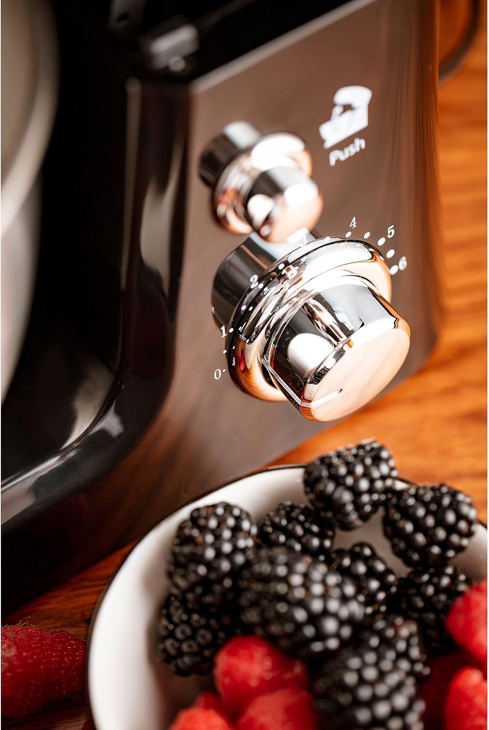 Mesko MS 4217B Professional Baking Mixer Robot Orbital Kitchen, 1200 W MAX, 3.5 Litres, 6 Speeds, Stainless Steel + Kitchen Scale