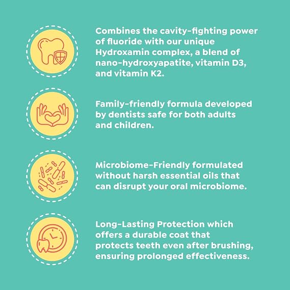 SuperMouth Fluoride Toothpaste - Adults & Kids, Fights Cavities, Whitens, Nano Hydroxyapatite, Dentist Developed, Safe Clean Ingredients, Gentle on Sensitive Teeth, Vitamins D3 & K2, 4 Tasty Flavors