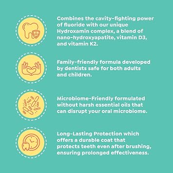 SuperMouth Fluoride Toothpaste - Adults & Kids, Fights Cavities, Whitens, Nano Hydroxyapatite, Dentist Developed, Safe Clean Ingredients, Gentle on Sensitive Teeth, Vitamins D3 & K2, 4 Tasty Flavors