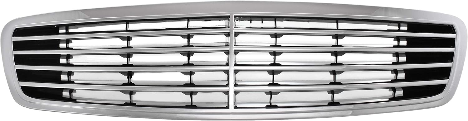 Evan Fischer Grille Assembly Compatible with 2000-2002 Mercedes Benz S500, 2000-2002 S430, 2001-2002 S55 AMG & 2001-2002 S600 - MB1200115