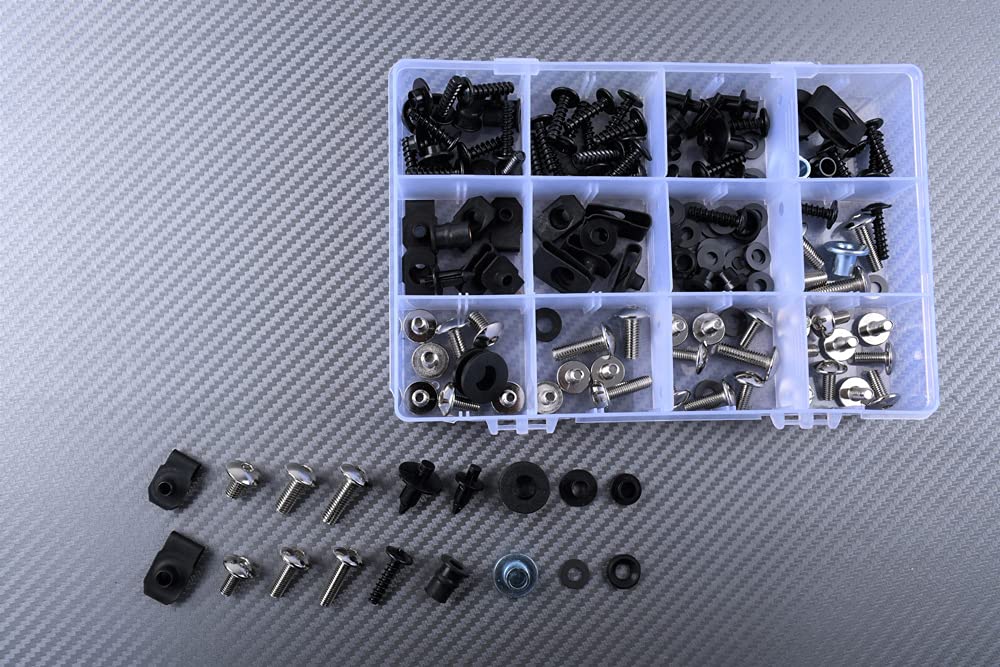 avdb-moto Kit viti AVDB per montaggio carenatura completa Compatibile con CBR 1000 RR 2006-2007 (ALU/Argento)