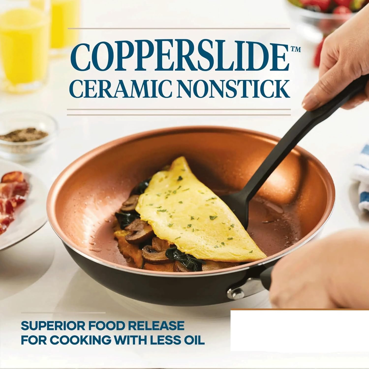 14-Piece Ceramic Nonstick Cookware Set with Kitchen Tools