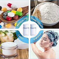 50 Flaconi Plastica 20ml Con Coperchio - Contenitori Portatili Per Cosmetici, Viaggi, Campeggio