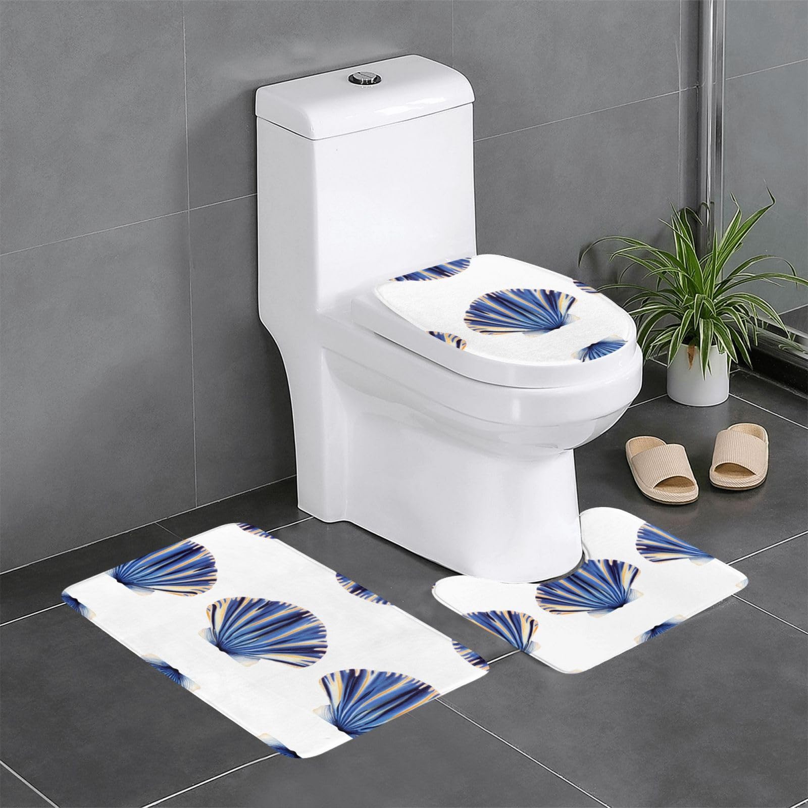 Tapis de salle de bain de 61 x 40,6 cm anti-glisse contre sol humide