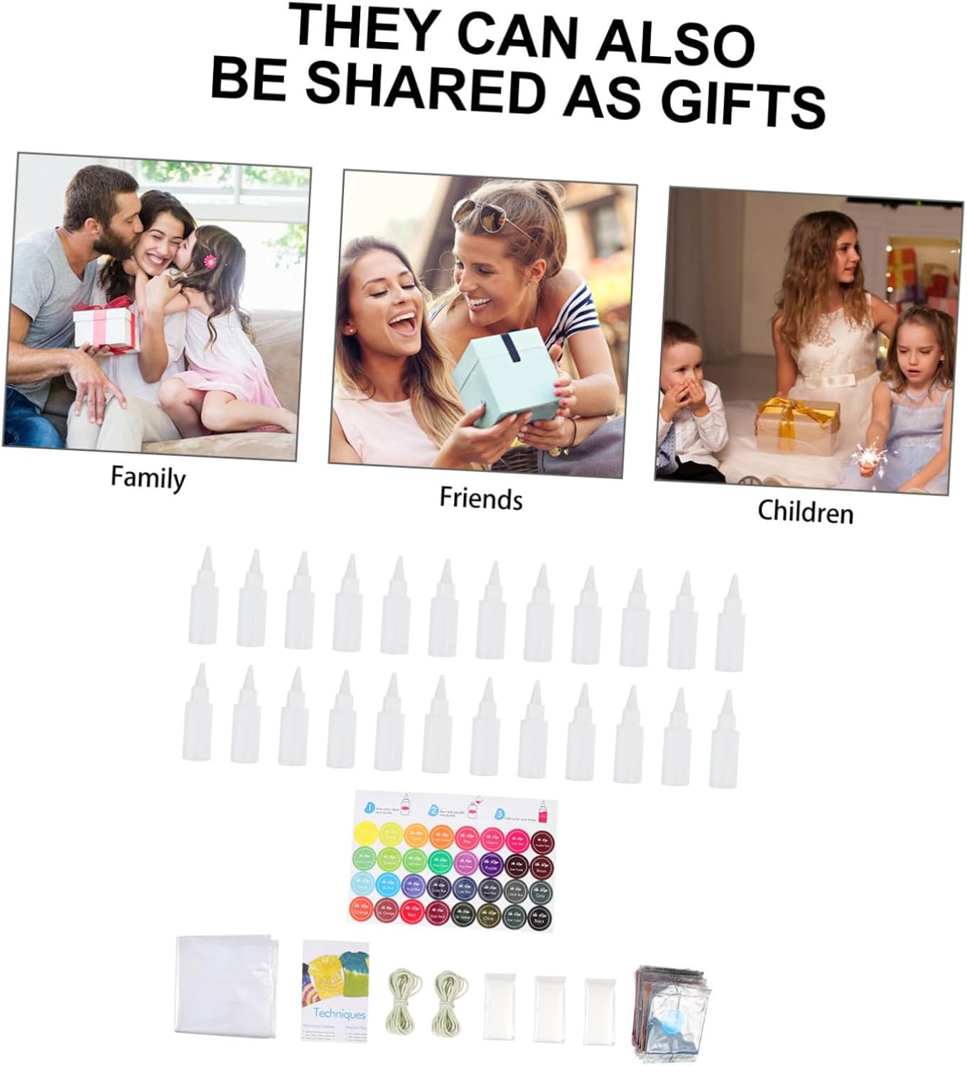 Tie Dye Party Supplies Color Tie Dye Powder Kit for Adults Boys and Girls Groups