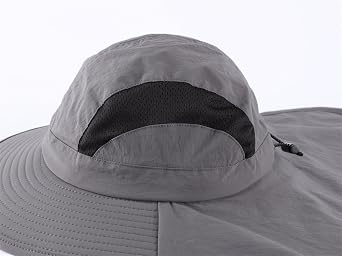 Connectyle UPF 50+ Wide Brim Sun Hat for Men Women Outdoor UV Protection Fishing Hat with Neck Flap Cover Safari Bucket Hats