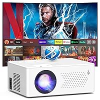 [App Integrata]Puxinat Mini Proiettore 1080P 2025 Upgraded Proiettore Portatile Dual