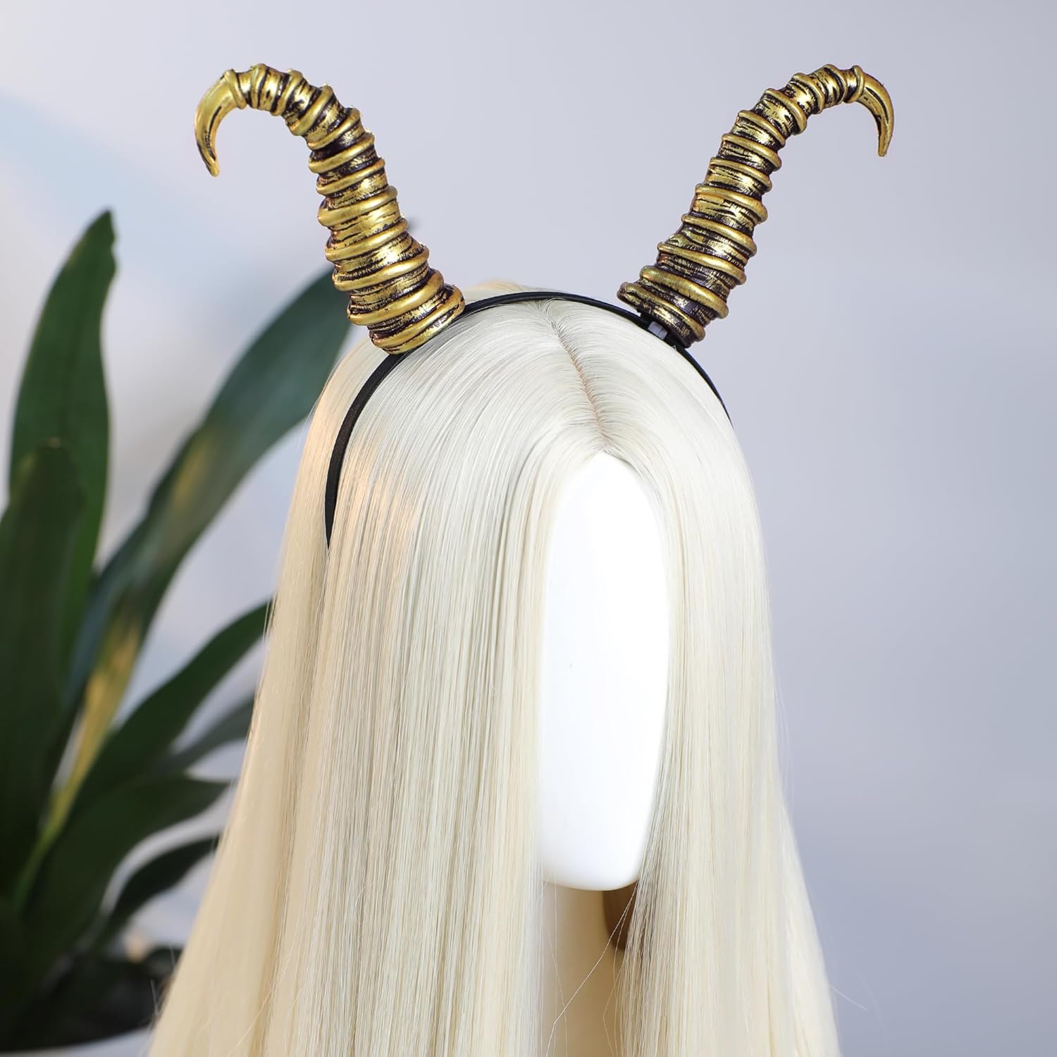 MOSTORY Demonic Horns Headband for Adult - Devil Horn Headband for Halloween Renaissance Renfaire Cosplay - Image 4