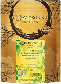 Davidson's Organics, Ayurvedic Infusions, Sleep, Loose Leaf Tea, 16-Ounce Bag