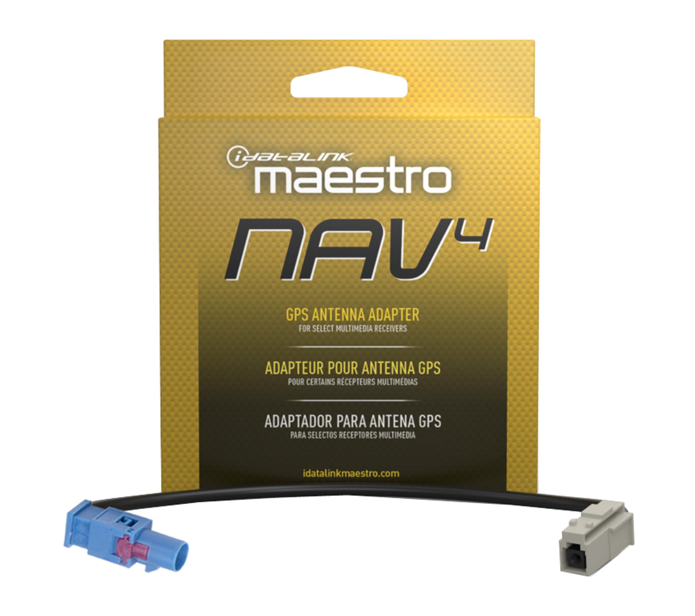 iDataLink Maestro (Acc-NAV4) Factory GPS Navigation Antenna Adapter - Connects Factory GPS Antenna to Select Newer Compatible Alpine and Kenwood Car Stereos