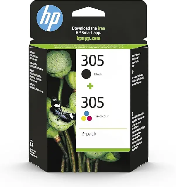 Cartuccia HP 305 Nero e Tricromia - 2 pezzi per DeskJet 2720e e serie compatibili