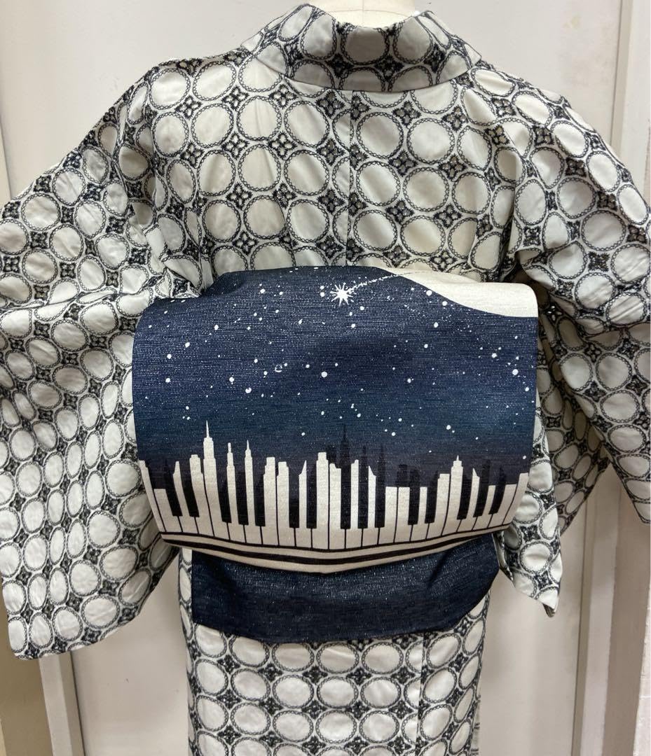 Amazon.co.jp: 百華園 リング柄 刺繍 841 プレタ 着物 オフ