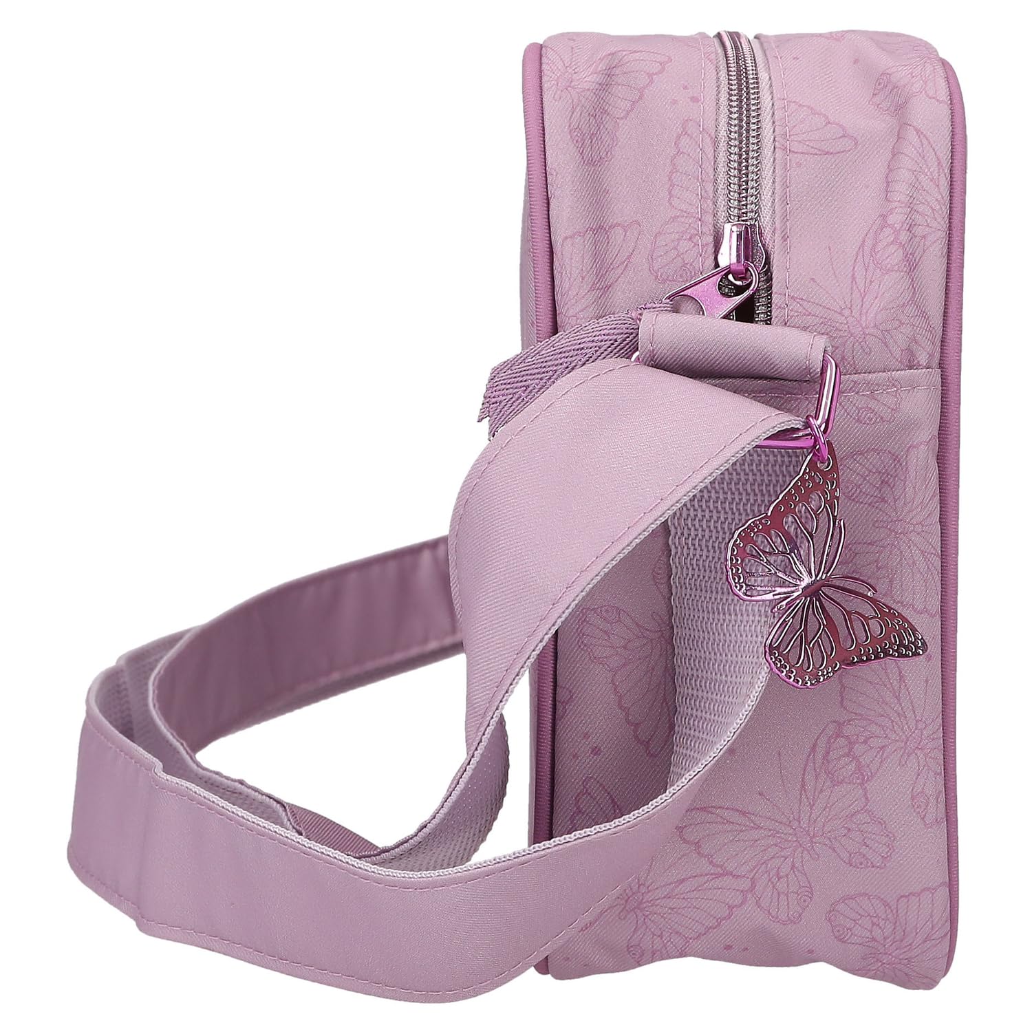 Sac à Bandoulière TOPModel Fairy Love Mauve Depesche - Grand Modèle Avec Motif Fées Et Papillons