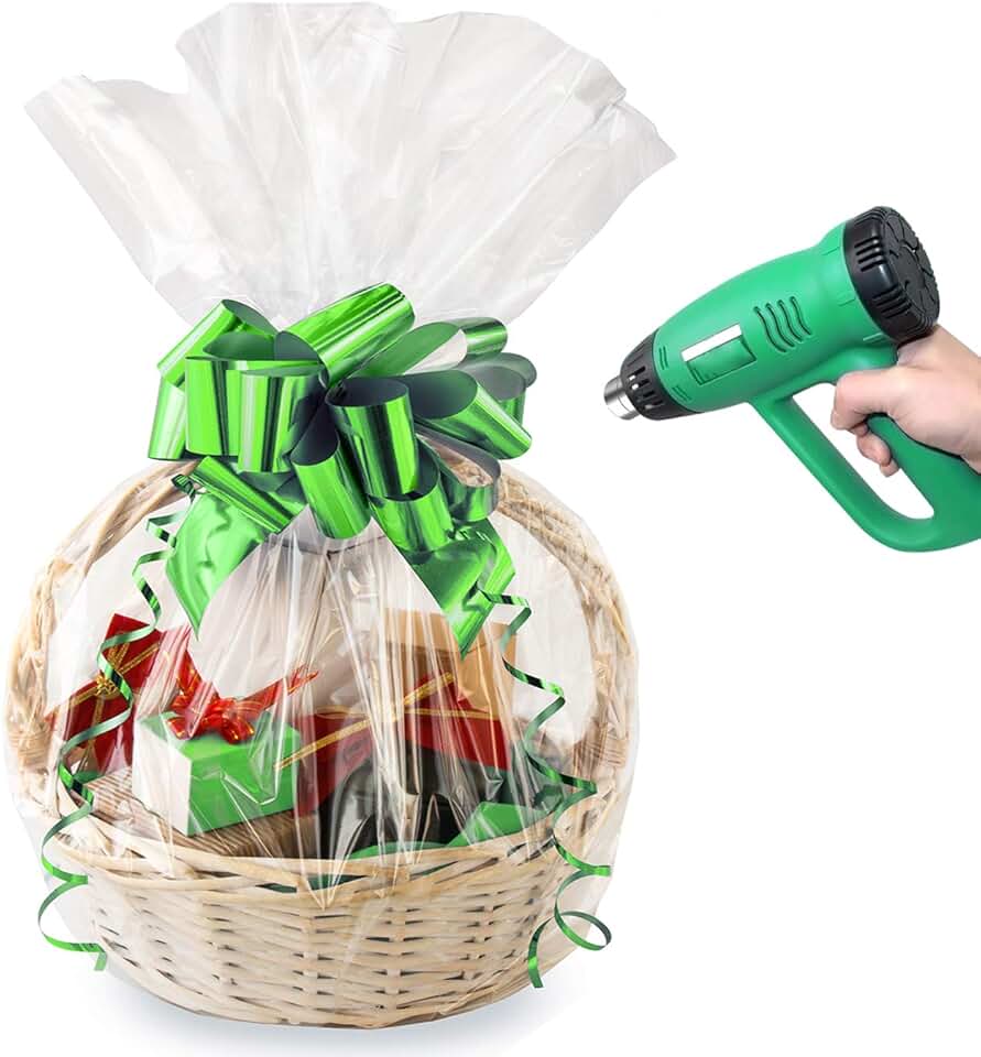 Amazon.com: Shrink Wrap Bags For Gift Baskets
