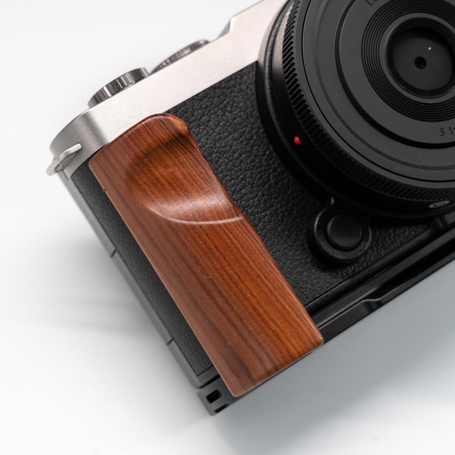 Iborrys 高級実木 カメラグリップ 、対応 パナソニック Panasonic LUMIX S9 カメラ 、 専用 L型クイック