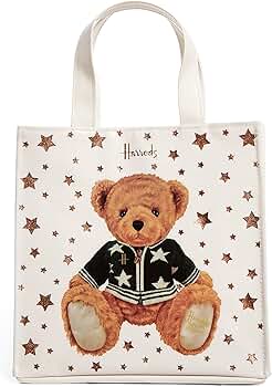 Amazon.co.jp: Harrods UK Tote Bag, Christmas Bear 2022, Christmas