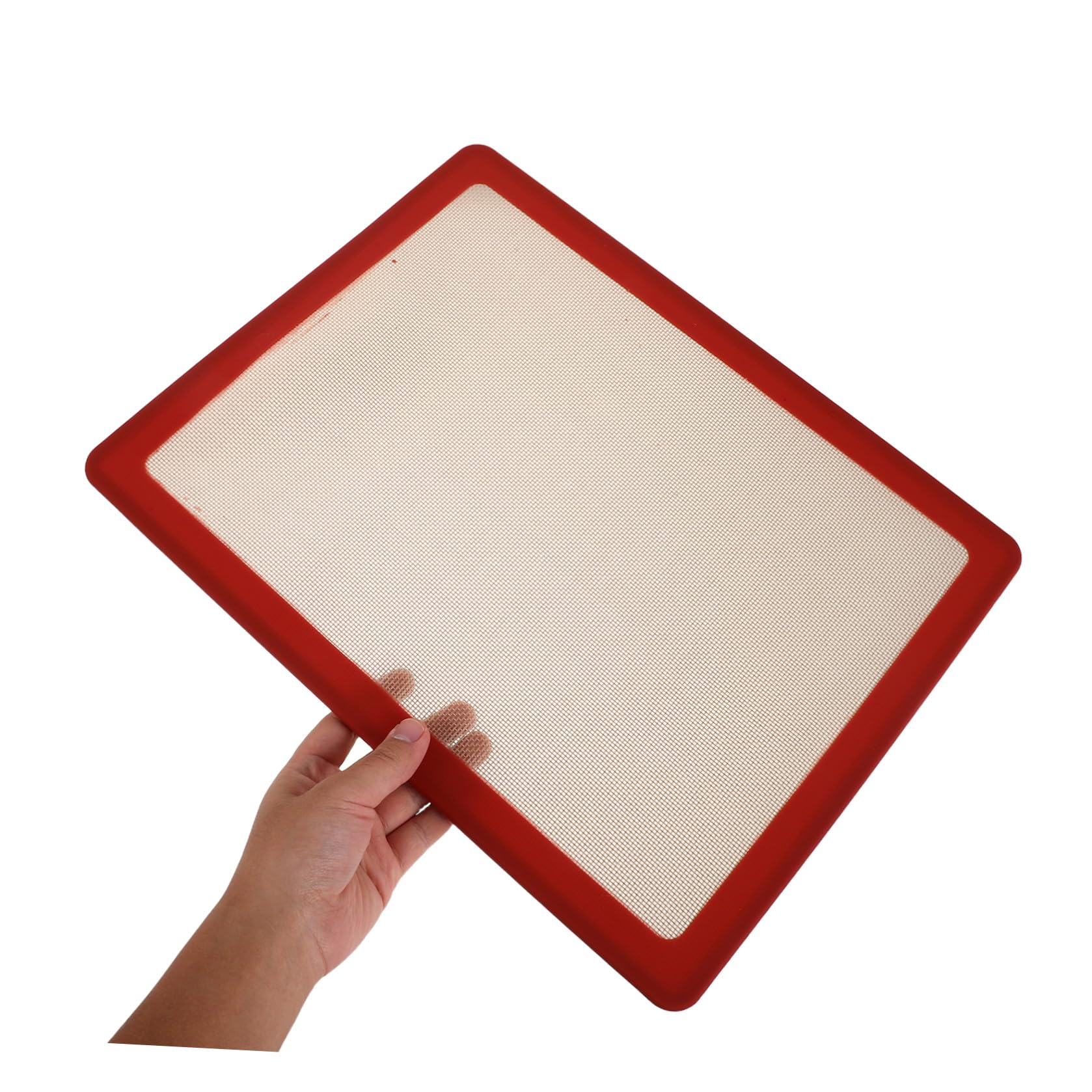 Tappetino in Silicone Rosso per Cottura, Antiaderente e Riutilizzabile