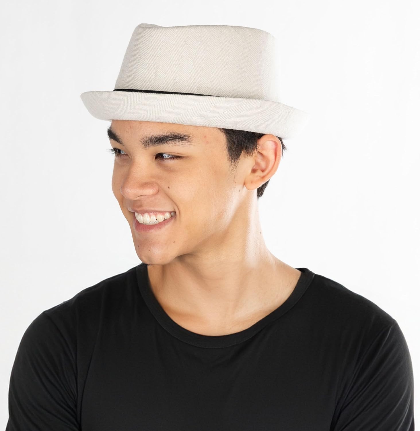 Funky Junque Porkpie Fedora Hats for Men – Classic Wool Blend Trilby Dress Hat, Short Brim Fedoras for Formal & Casual Wear - Image 7