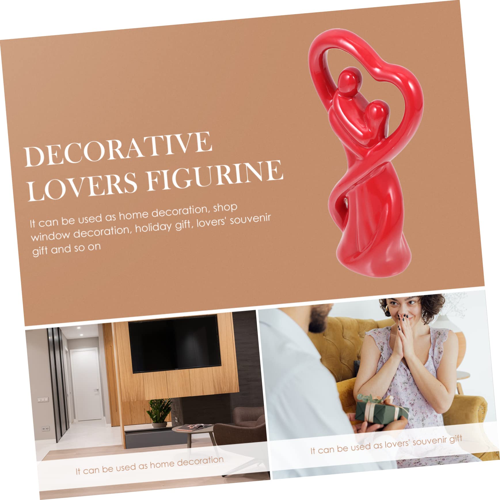LIFKOME Embracing Couples Ornament Romantische Hochzeitsfigurine Für Zuhause Dekoration Für Valentinstag Und Hochzeiten