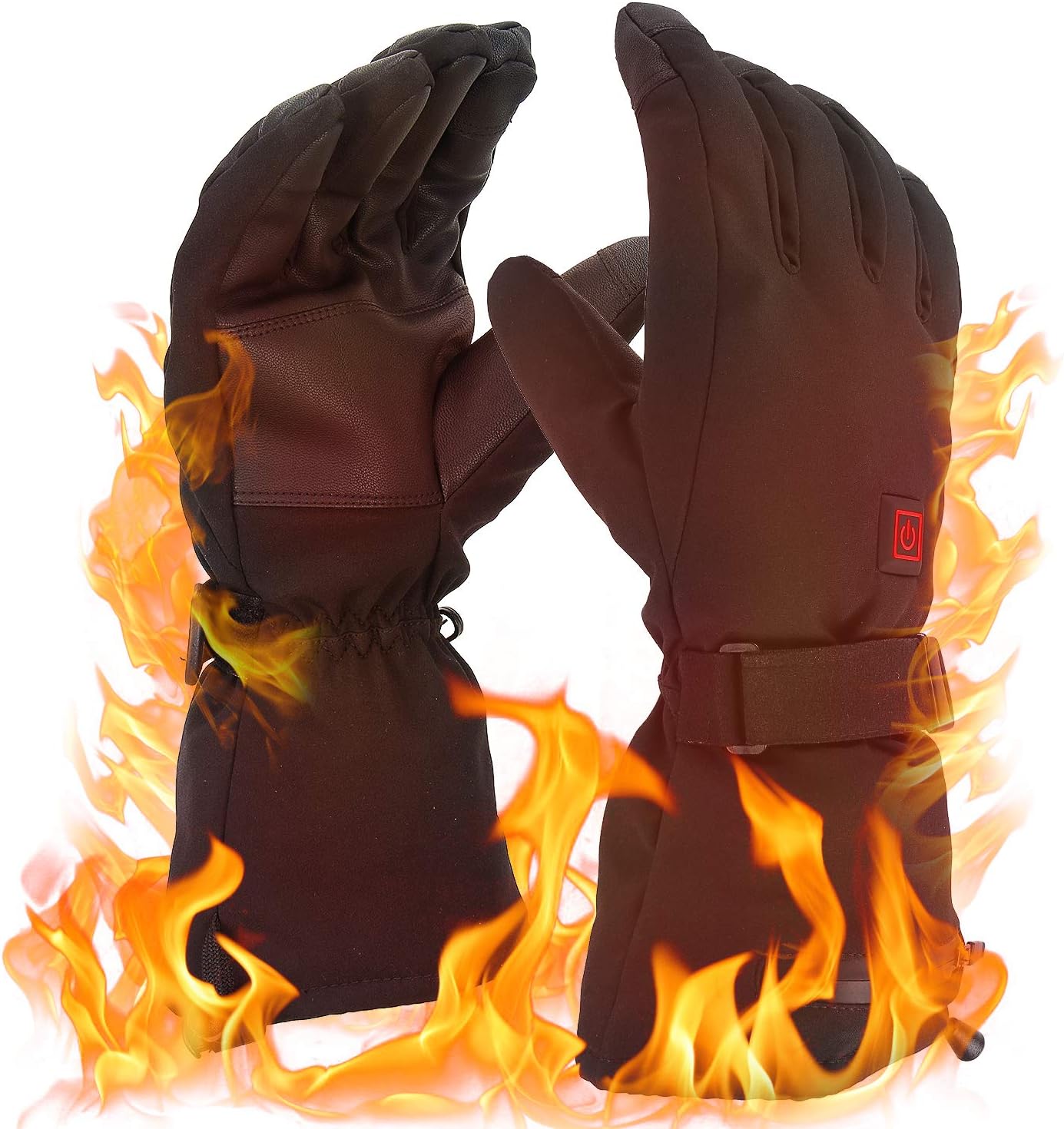 Tonha Winter Gloves, Heat Warmer Men Women Winter Rechargeable Battery Heated Gloves