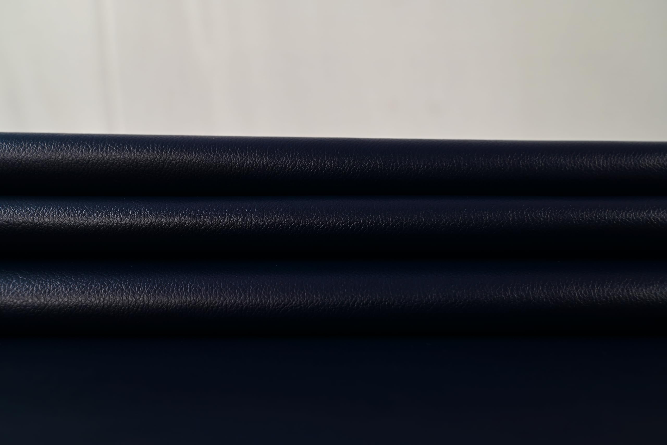 Poly Fabric Upholstery Rexine,Solid Artificial Leather Sheet -140 Cms Width -Pu Mix,Matte Finish,Navy Blue -2 Meter