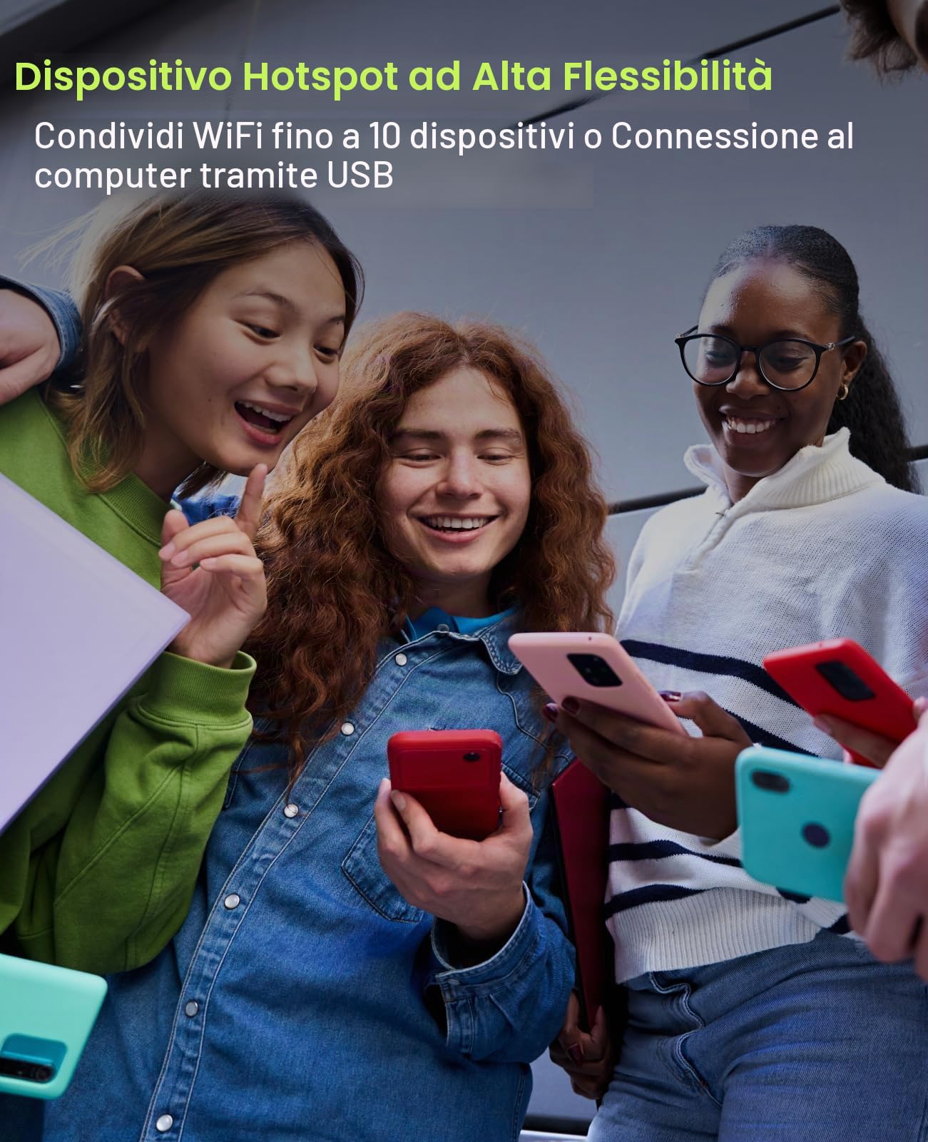 GlocalMe MeowGo Router WiFi Mobile 4G, DL 390 Mbps/UL 150 Mbps, Internet Mobile per 200 Paesi Globali, Nessuna SIM Necessaria, WiFi Portatile per Viaggi senza Contratto con 10GB di Dati in Europa