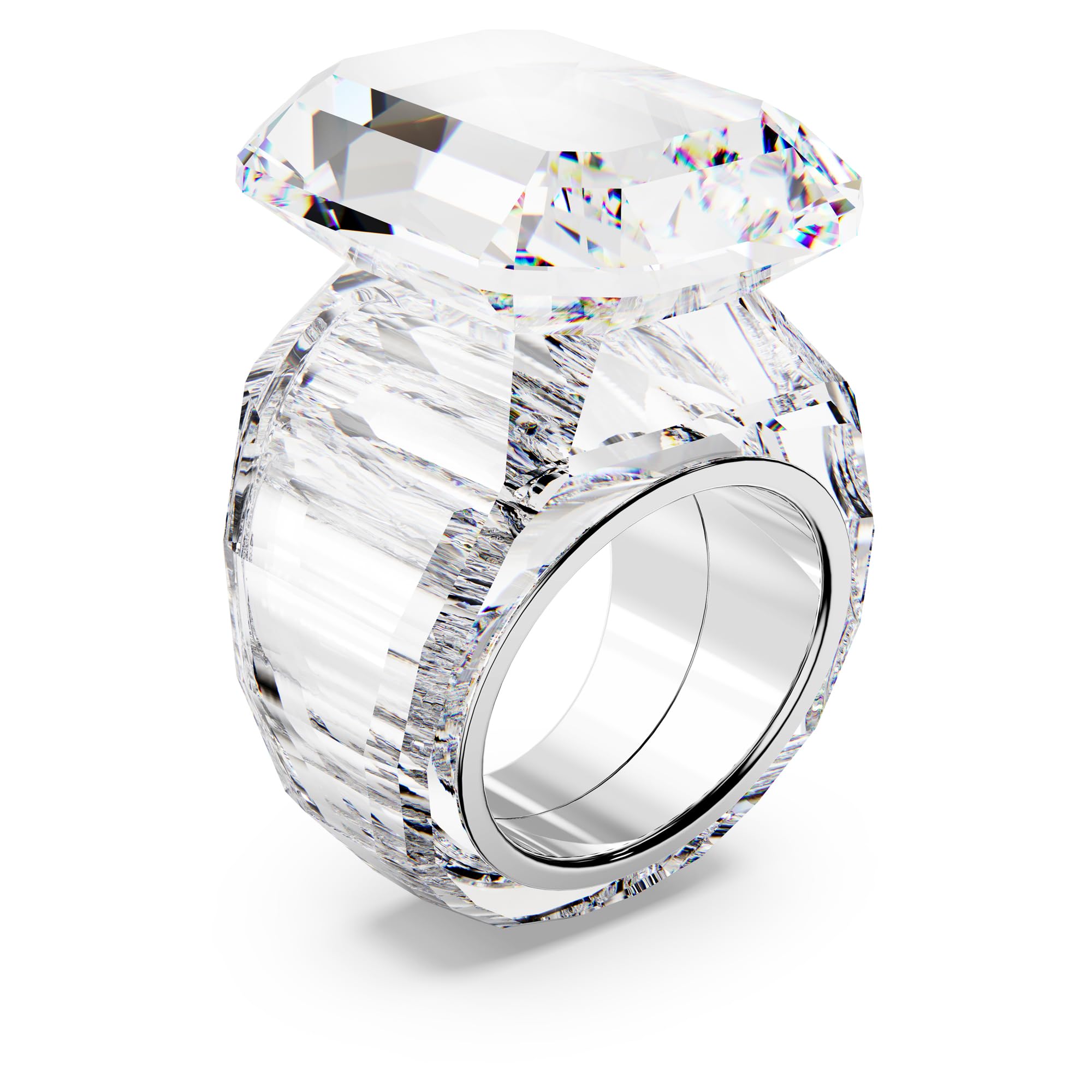 Swarovski Lucent Kollektion Cocktailring, Oktagonschliff