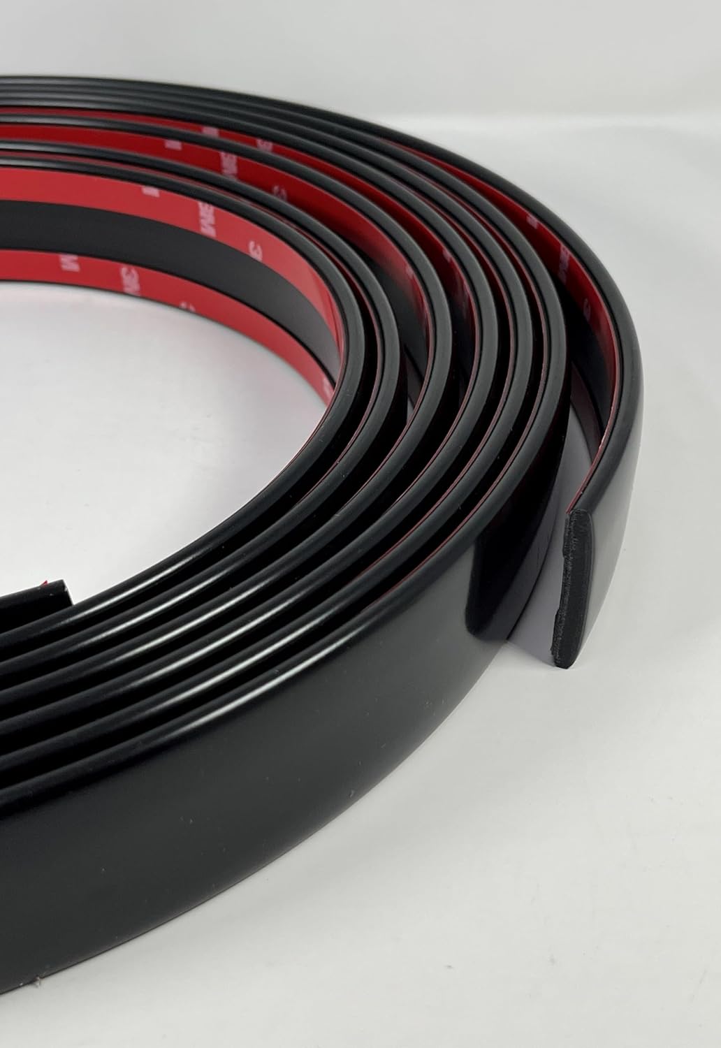 Trim Gard Flat 1 1/2" Body Side Molding Trim for Trucks, Cars, SUVS or RVS CMV02-50 (Gloss Black, 50 Feet)