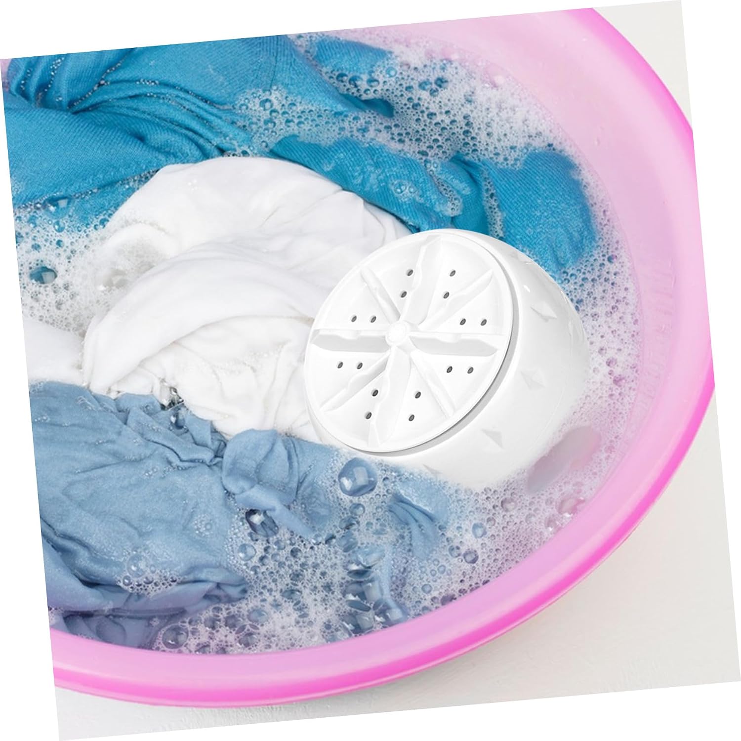 TIDTALEO Portable Ultrasonic Turbine Washing Machine Mini USB Portable Washer for Home Travel Rv Apartment Underwear and Small Clothes Cleaning