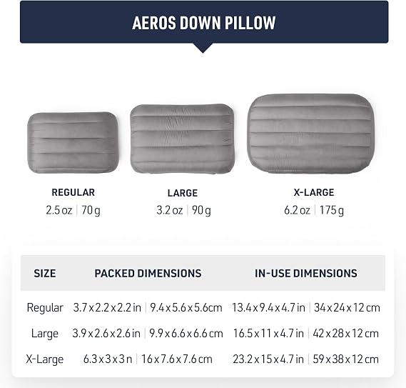 Sea to Summit Aeros Down Inflatable Pillow