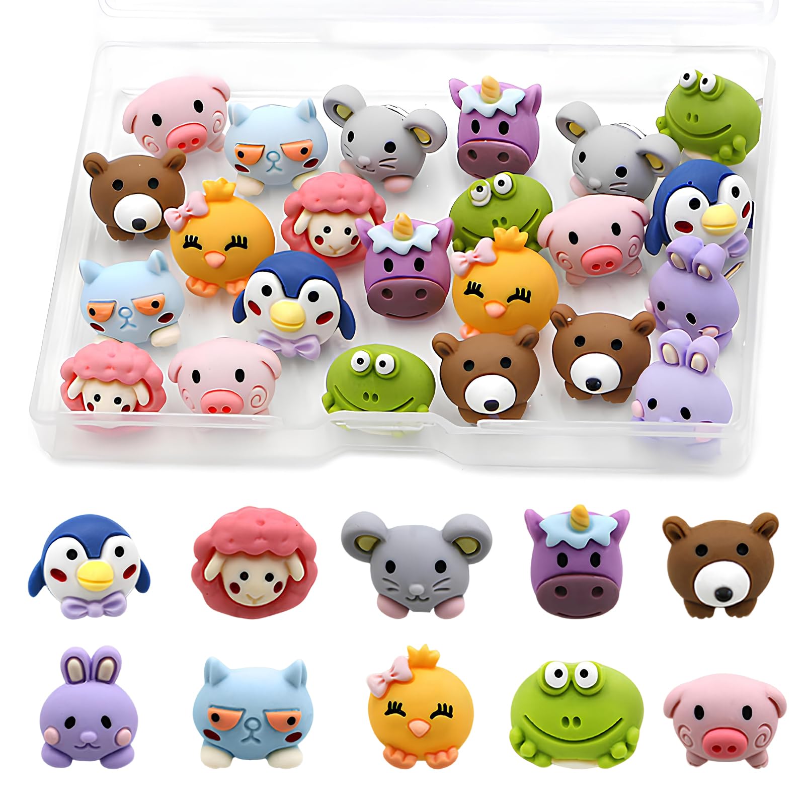 Tier Reißzwecken 40 Stück Tier Pinnwandnadeln Pinnwand Reißnägel Pins Pinnnadeln Niedliche Dekorative Reißzwecken für Korktafeln Karte Wände Whiteboards