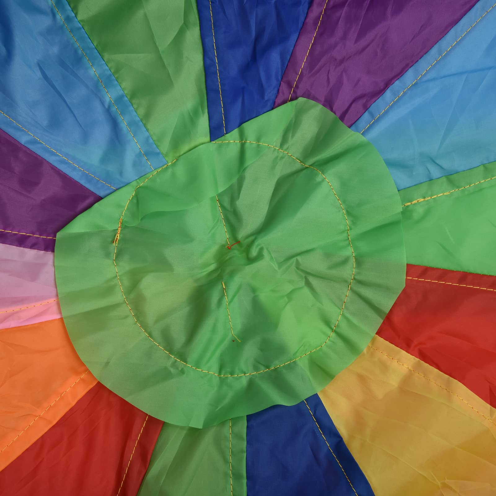 Mehrfarbiger Regenbogen-Fallschirm für – 6 M Langes Outdoor-Spiel für Verbesserte Teamarbeit und Körperliche Entwicklung – Langlebiges Oxford-Stoff-Spielspielzeug für (6M / 19,69ft)